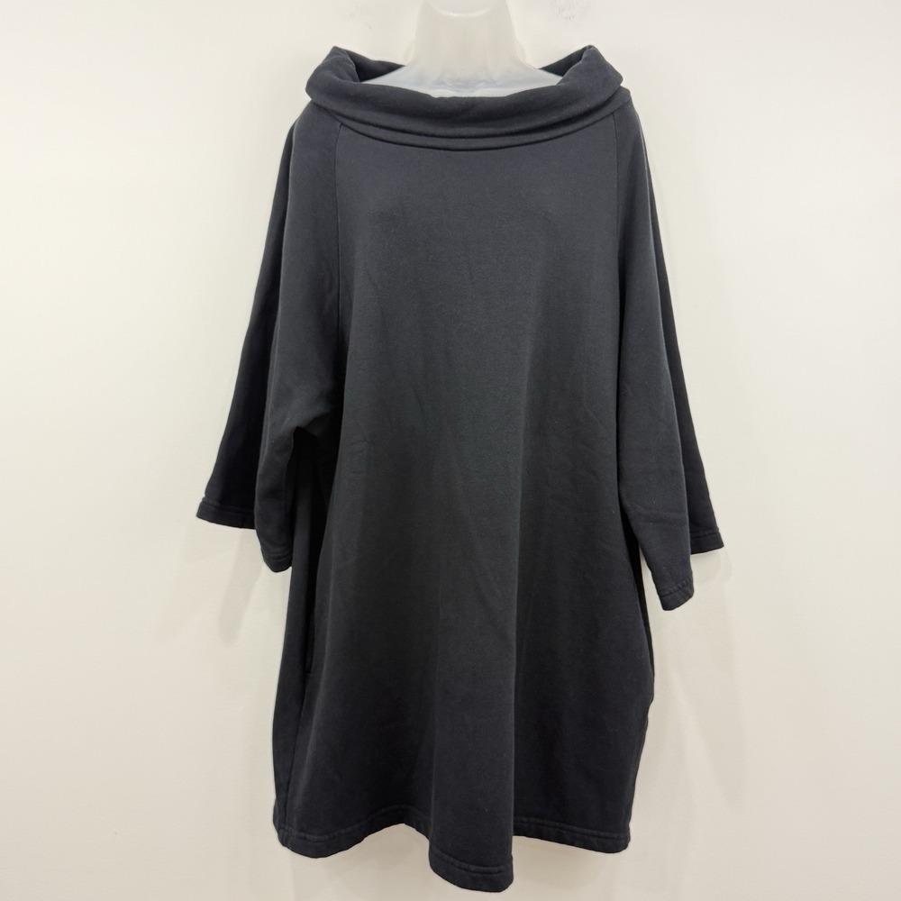 Bryn Walker Leena Tunic Top L Bamboo Organic Cotton Lagenlook Sustainable Fleece